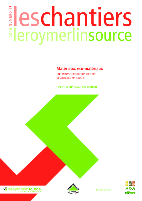 Analyse critique des critères de choix des matériaux  – Leroy Merlin et Frédéric Leconte architecte